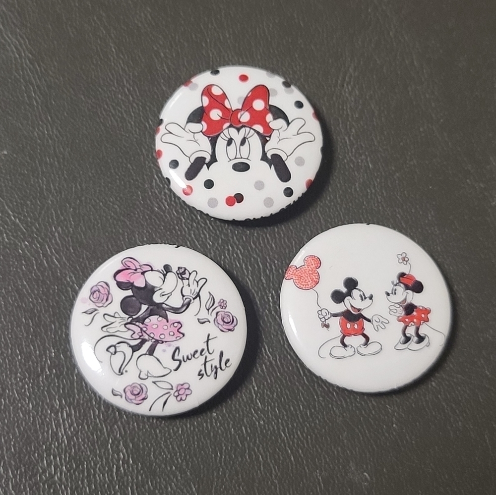 Set of 3 Minnie Mouse pins - Picture 8 of 8